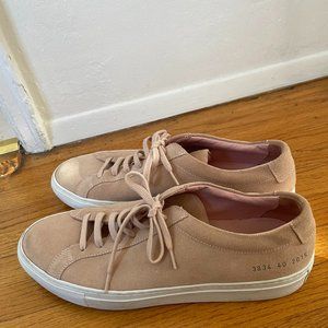 Woman by Common Projects Original Achilles Low Suede Blush 3834 2015